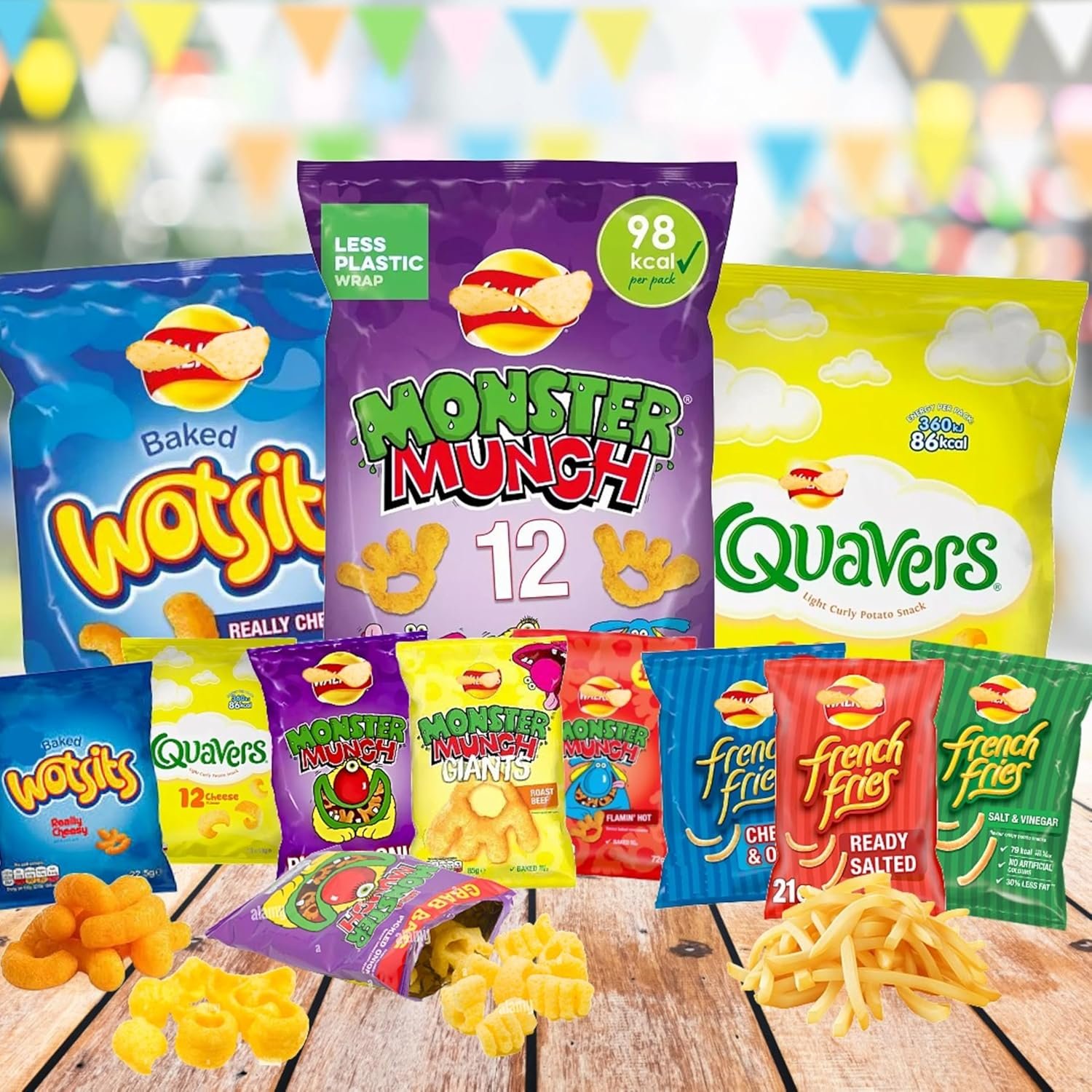 Assorted Crisps Multipack – 60 Variety Snack Bags Plus 3 × 18g French Fries Crisps, Ideal for Birthdays, Parties, Pubs, Movie Nights & Camping - Image 6