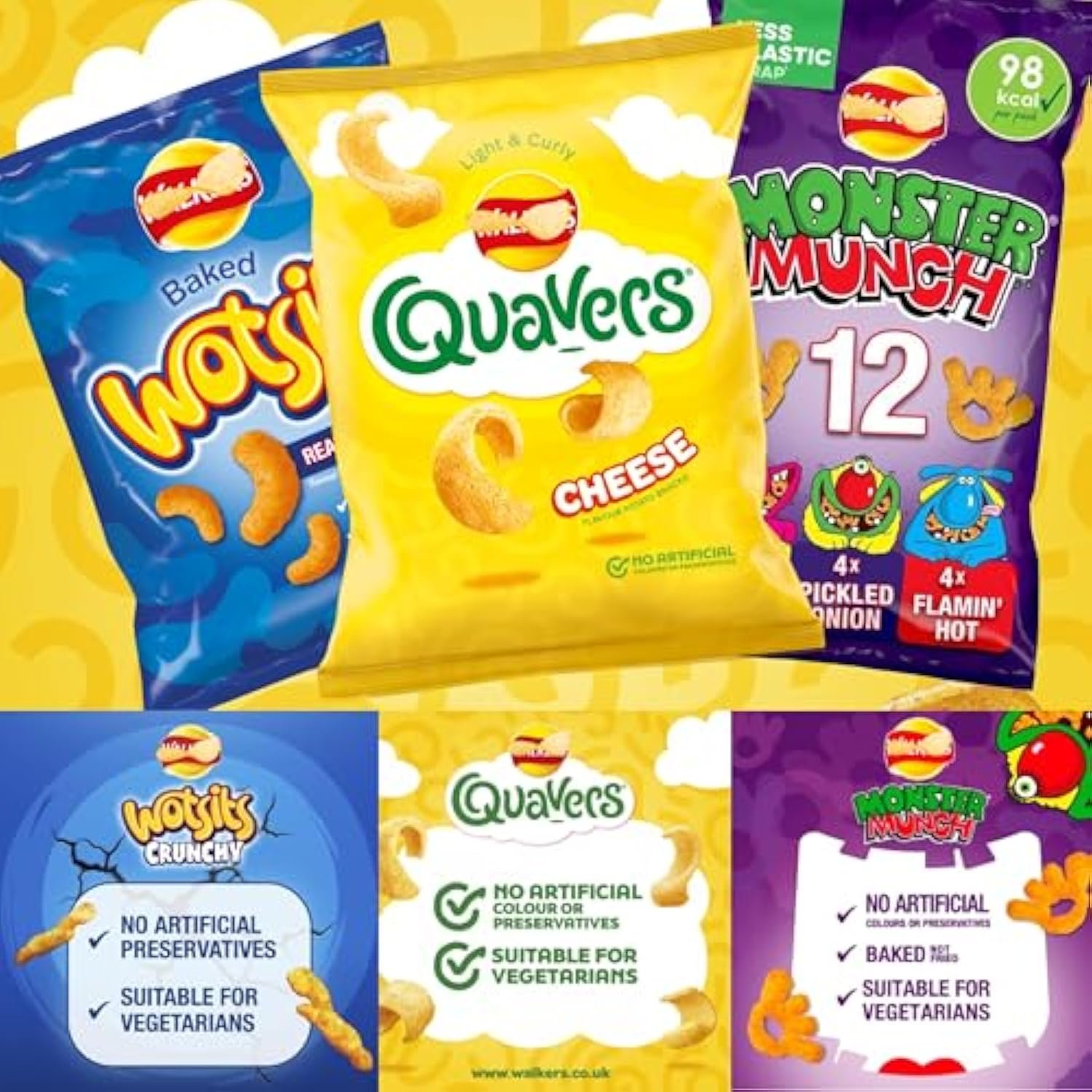 Assorted Crisps Multipack – 60 Variety Snack Bags Plus 3 × 18g French Fries Crisps, Ideal for Birthdays, Parties, Pubs, Movie Nights & Camping - Image 4