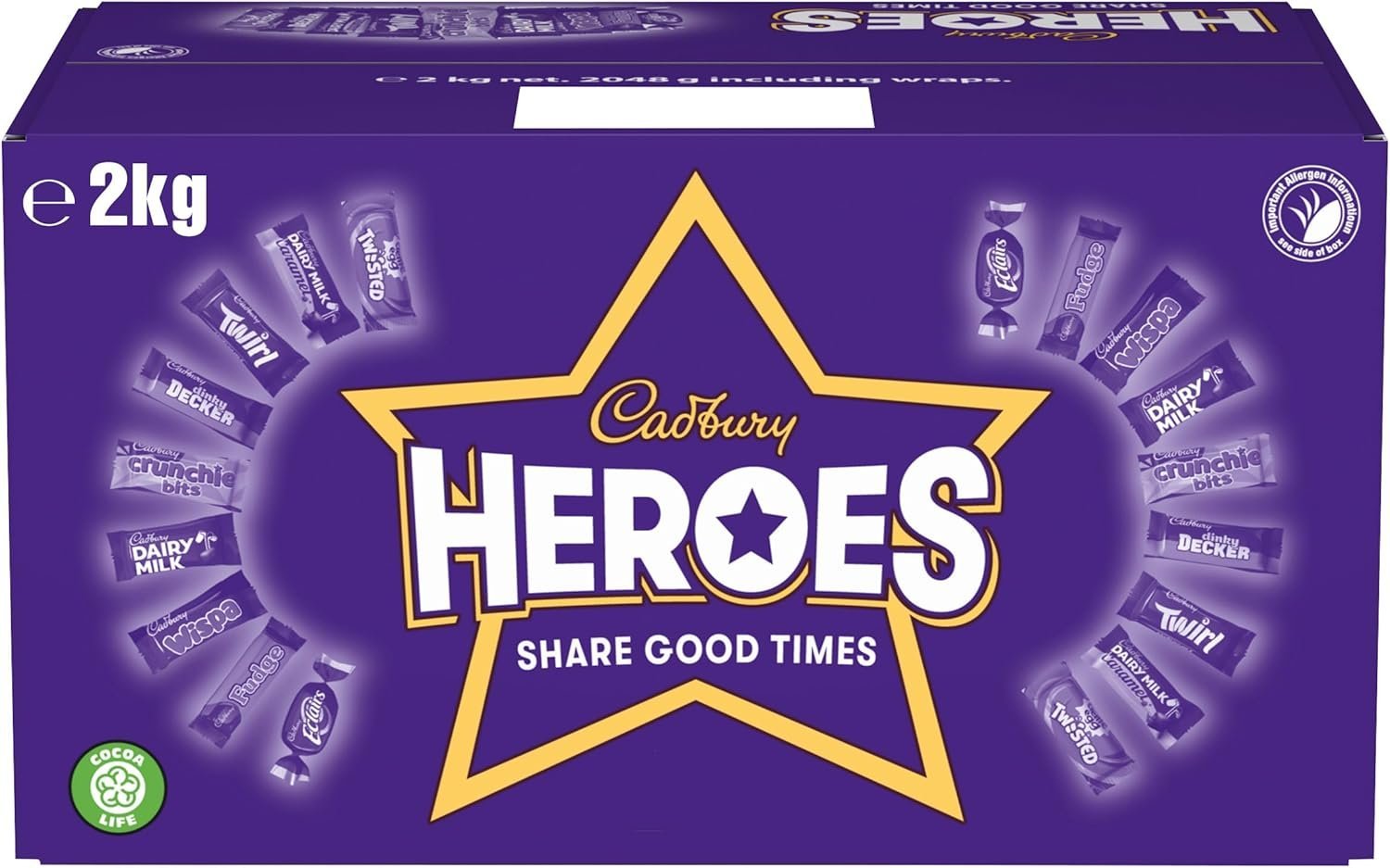 Cadbury Heroes Chocolates Bulk Share Box 2KG - Image 3
